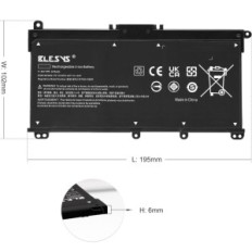 BLESYS HT03XL laptop akkumulátor HP Pavilion 11,55 V 3470 mAh 41,9 Wh