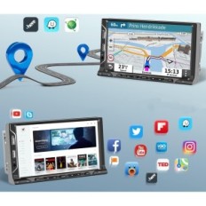 Radio samochodowe Hikity C187A3066, Bluetooth, GPS, WiFi + kamera cofania