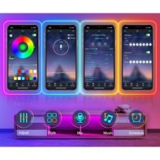 AILBTON LED neon szalag 30m, távirányító, IP65 Vízálló