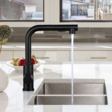 Kitchen Battery DJS PK-028B, Single, Stainless Steel, Black