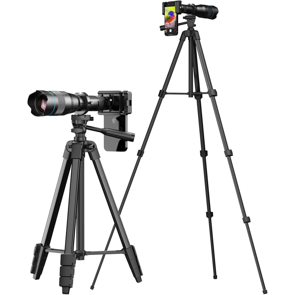 APEXEL ZZ60X telescopic lens, 60x HD with a tripod 110 cm