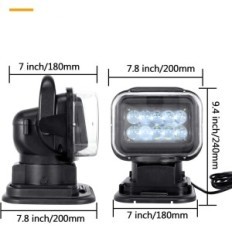 Rigidon RD-SR001-50-RM Riflettore a LED con base magnetica, 50 W, 6000K