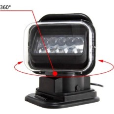 Rigidon RD-SR001-50-RM Reflector LED con base magnética, 50 W, 6000K