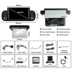 Bil Radio Vandring A3274H1 til FIAT PANDA 2013-2020 Carplay, WIFI, GPS