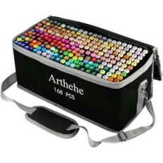 Arthehe Marker Assever 168 Cores +2 rodas para mistura, usadas