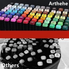 Arthehe Marker Assever 168 Kleuren +2 Wielen voor mengen, gebruikt