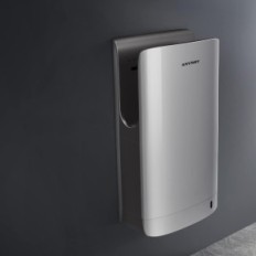 Double-sided AnaDry 2065 hand dryer, HEPA filter, silver, exhibition