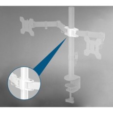 Dois monitores Bontec MDM002-WH, 13-27 '' monitores, até 10kg, 75 / 100mm