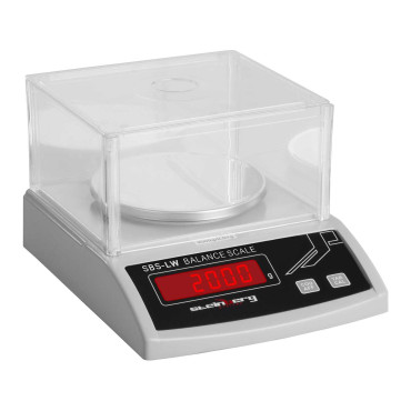 Peso laboratório de precisão com tampa de vidro LED Display 2000g / 0.01g