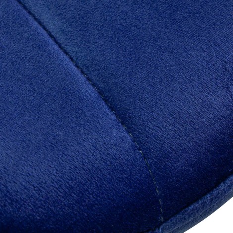 4Rico Cosmetic chair QS-186 navy velvet — close-up of the surface