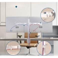 Két BONTEC MDM002- WH monitor, 13- 27 ", legfeljebb 10kg, 75 / 100mm