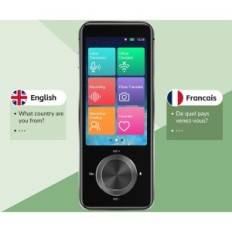 Portable Cevikno 2024-F translator on 137 languages, black, used