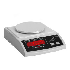 Presná laboratórna hmotnosť so skleneným krytom LED dióda 2000 g / 0,01 g