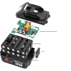 WAITLEY BL1850B 18V 5,5Ah battery for MAKITA tools, 2 pcs.