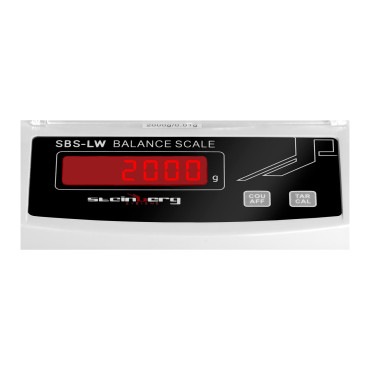 Precīza laboratorijas svars ar stikla vāku LED displejs 2000g / 0.01g