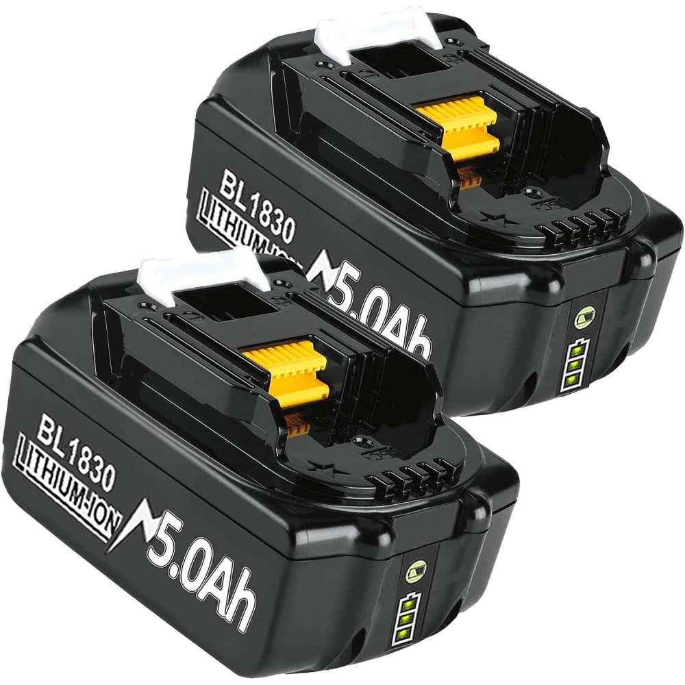 Bonadget 18V 5.0AH-Batterie für Makita-Tools, 2-tlg, verwendet