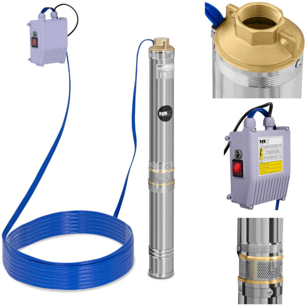 Potopna črpalka za globoko dobro MSW 6000 l / uro do 72 m