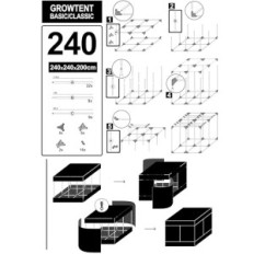 Tent for cultivation Indoor Trafica TK-A-991, 240x240x200 cm