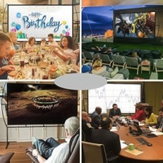 Projektorin näyttö GTKO GETCO Tech Stand, 233x139 cm, 120 ''