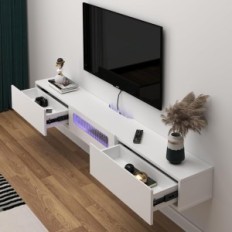 Wiszący stojak pod telewizor Pmnianhua FR-W-BL-180, 180x25x19 cm, Używany