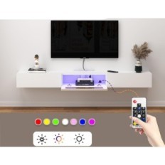 Stand de télévision suspendu PMNianhua FR-W-BL-180, 180x25x19 cm, utilisé