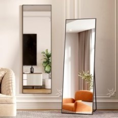 Zrcadlo plné délky lvsomt 160 x 50 cm, stojící, černá