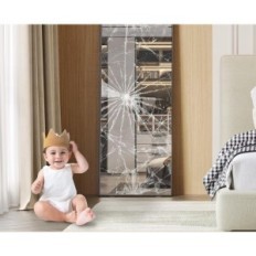 Veidrodis pilnas ilgis LVSOMT 160 x 50 cm, stovint, juoda