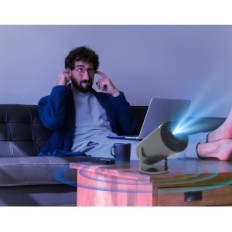 HY300, 4K, WiFi 6, BT 5.0, 130 ", fekete