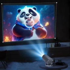 Draagbare Magcubic HY300, 4K, WIFI 6, BT 5.0, 130 '', Zwart