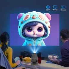 Bærbar Magcubic HY300, 4K, WiFi 6, BT 5,0, 130 '', Sort