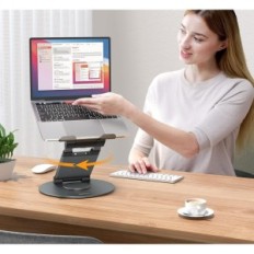 Laptop Stand Nulaxy LS18, kaikille kannettaville 10-17 '', harmaa