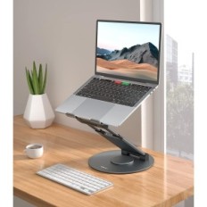 Soporte de laptop Nulaxy LS18, para todas las computadoras portátiles 10-17 '', gris