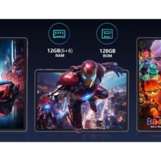 Tablette JikocXn C1, 10,1 '', 12 Go RAM + 128 GB ROM (1 To TF), 1280x800, gris