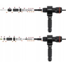 Rivit bit beatre 2 i 1 for batteri skrutrekker, m3-m12, utstilling