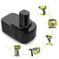 LABTEC P108 RB18L50 18V 5000 MAH-batterij voor Ryobi-gereedschappen, 2 stks, gebruikt