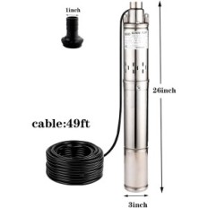 SHYLIYU PUMP 3QGD1.2-100-0.75 76 mm 2850 rpm kasteluun