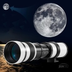 Telino Telewewiembery Jint JT-420, 420-800 mm F / 8.3-16 för Nikon-kameror, vit