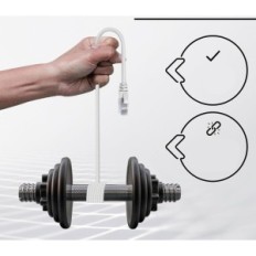 Etherneti kaabel MR. Tronic Cat 6 100m, RJ45, ühilduv CAT7 / Cat8, valge