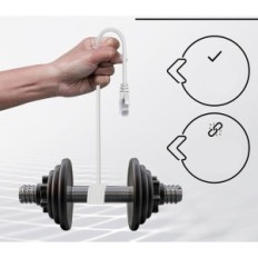 Ethernetový kábel mr. Tronic CAT 6 100M, RJ45, kompatibilný s CAT7 / CAT8, Biela