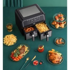 Divric Fryer Innsky IS-AF008, 1700W, 4L + 4L, Jusqu'à 200c, 8 programmes