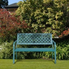 Tuinbank Grand Patio tot 300 kg, 125 * 86 * 51cm, blauw, gebruikt