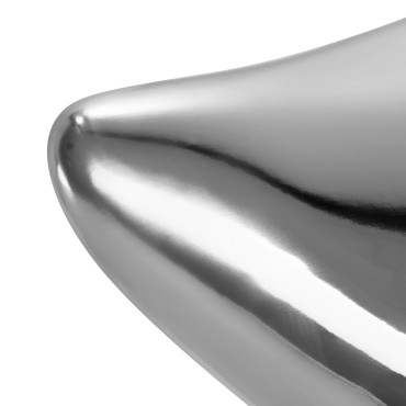 Sgabello Gabbiano Fine Silver — primo piano della superficie