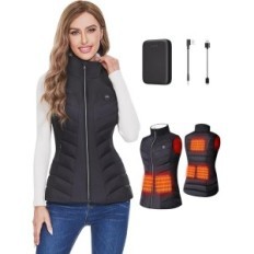 Naiste vest Soojendusega Zoseic soojendusega riided, 10000 mAh, must, m
