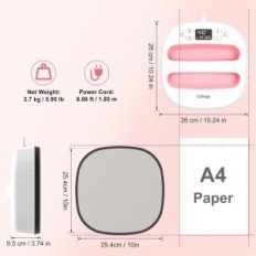 Termička preša za kangiku CHP2302 10 "X10" majice, do 210 ° C, bijela