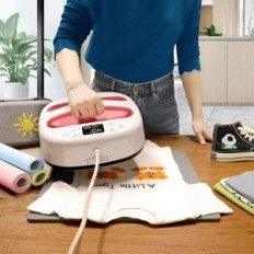 Thermische druk op Callogy CHP2302 10 "X10" T-shirts, tot 210 ° C, wit