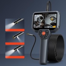 DEPSTECH DS590 endoszkópos fényképezőgép hátsó lámpával, 5 "IPS, 7.9mm, 1080P