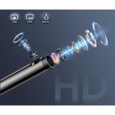 Decust DS590 endoskoopiline kaamera taustvalgusega, 5 '' IPS, 7,9mm, 1080p