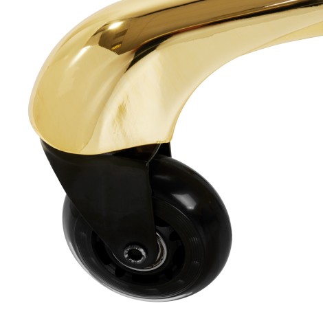 Σκαμπό Gabbiano Fine Gold — κοντινοί τροχοί
