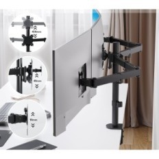 Stå for tre skjermer bontec mdm003, 13-24 '', opptil 10 kg, utstilling