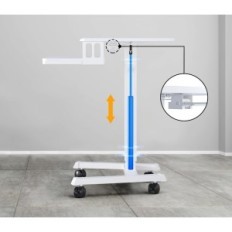 Computer desk BONTEC MWS04-WH, adjustable height, white